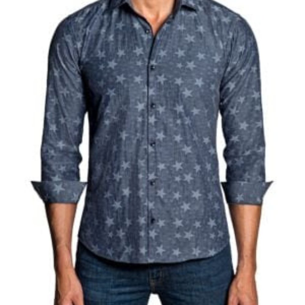 Jared Lang Mens  Woven Shirt